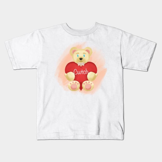 Cwtch from Azirabear Kids T-Shirt by AC Salva